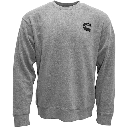 Cummins Crewneck Pullover Swtshrt Mens Htr Gy XL CMN5025